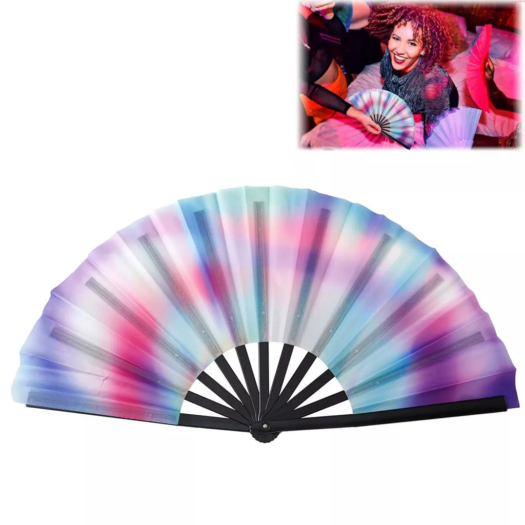 Boots Ground Hand Fan Foldable Country Line Dance Portable Large