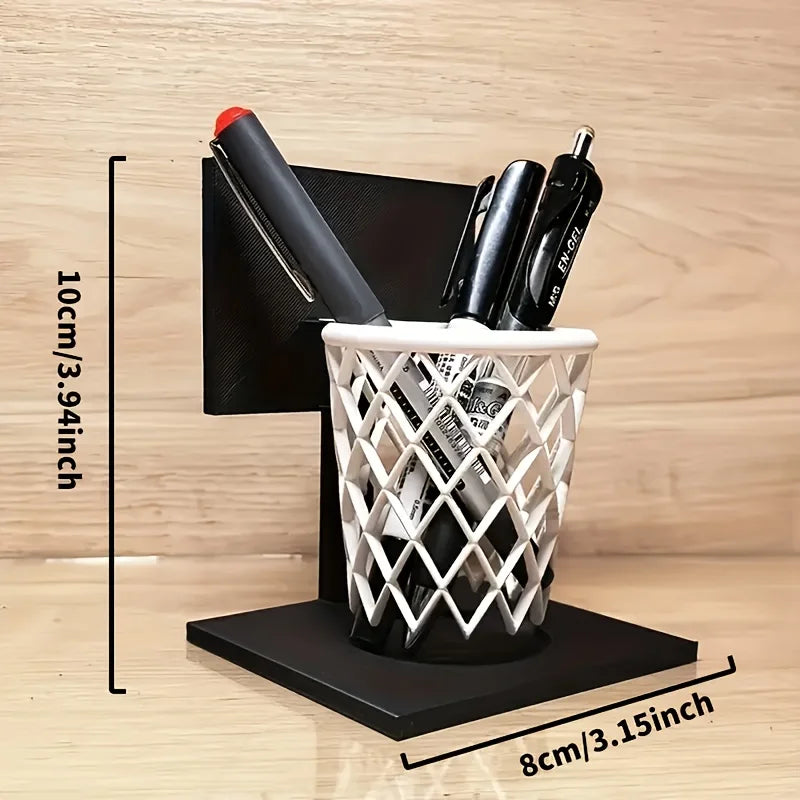 3D Printed Basketball Hoop Pen Holder | Creative Desk Organizer