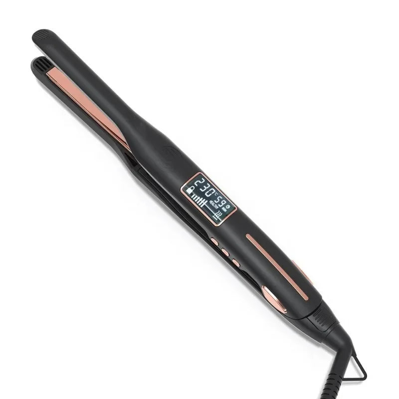 Mini Titanium Pencil Flat Iron for Short Hair & Beard Styling