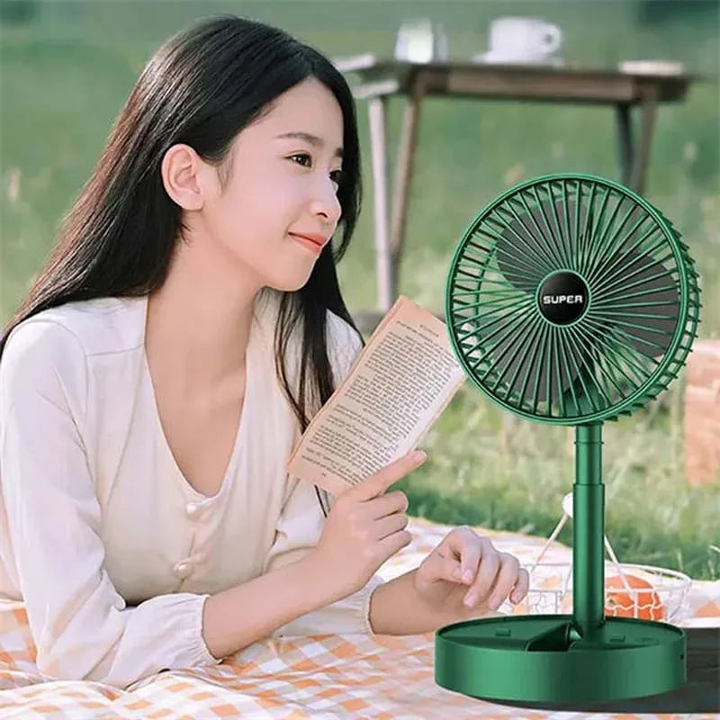 ROFAELEC Rechargeable Folding Fan | USB Portable Desktop Fan