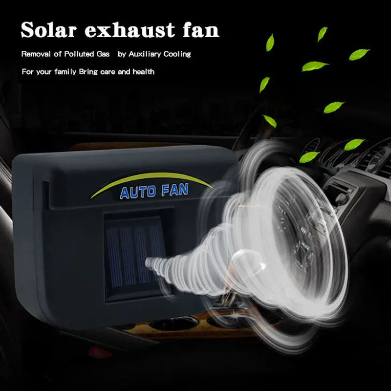 Solar Car Window Fan – Universal Ventilation & Cooling