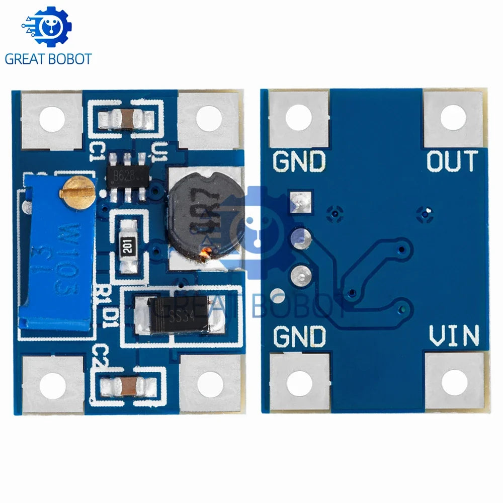 SX1308 DC-DC Step-Up Boost Converter Module 2A Adjustable