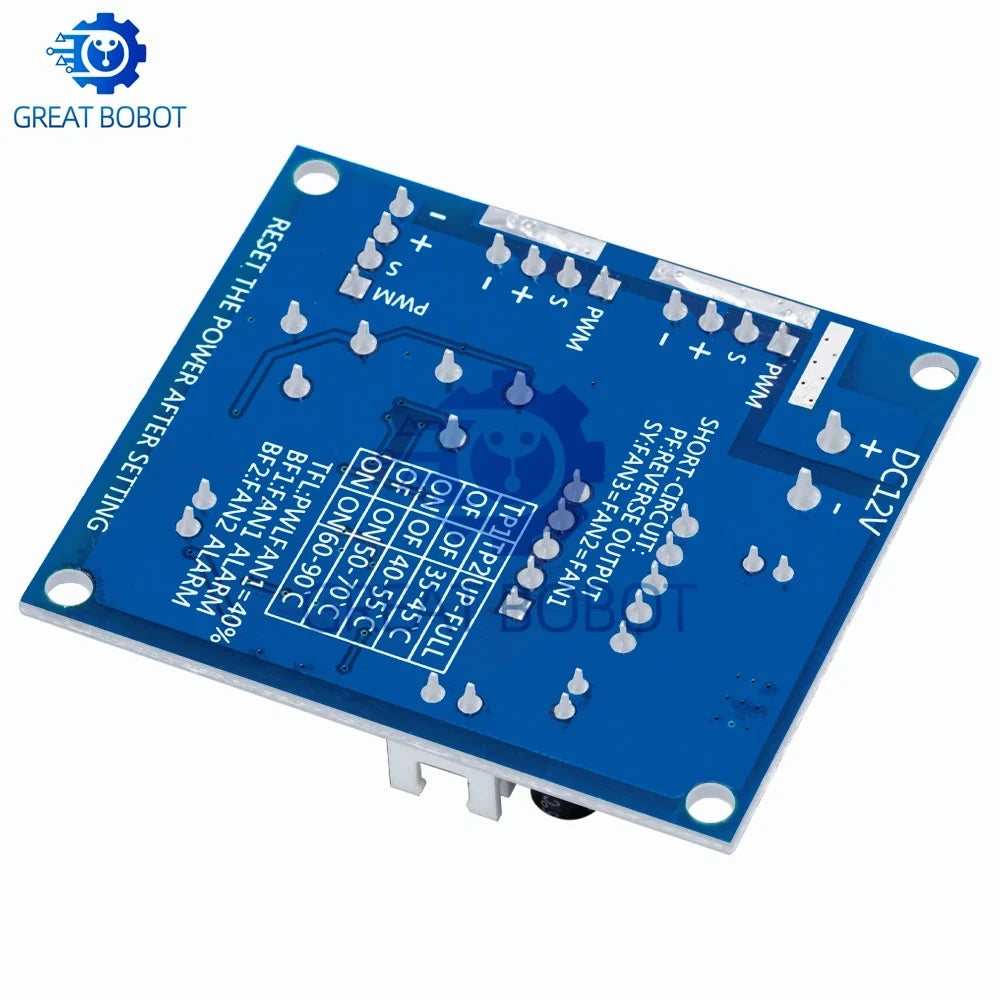 DC 12V PWM Fan Speed Controller Module – Buzzer Alarm & NTC