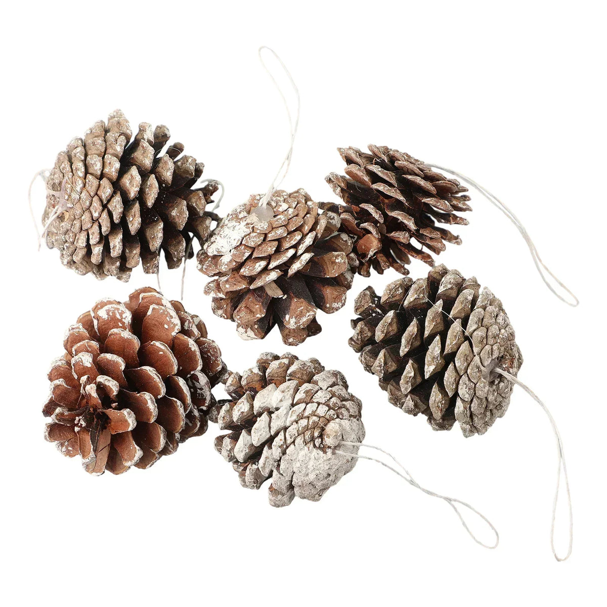 Fake Pine Cone Decorations 6pcs – DIY Christmas & Home Decor