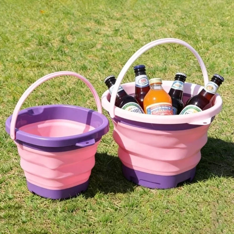 2L Collapsible Foldable Bucket – Portable Camping & Beach