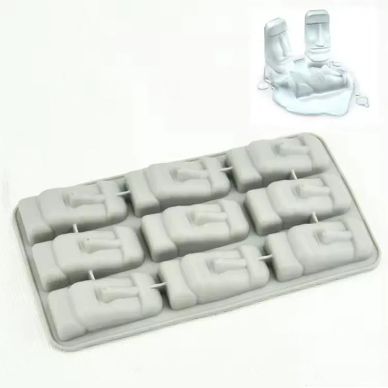 Moai Silicone Ice Cube & Mini Cake Mold – DIY Tray