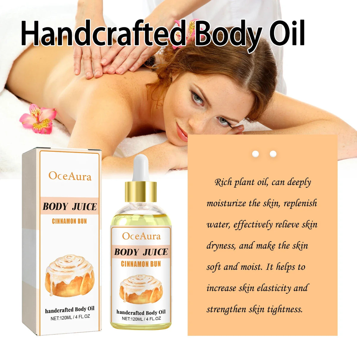 OceAura Sweet Fragrance Body Oil – Moisturizing & Nourishing