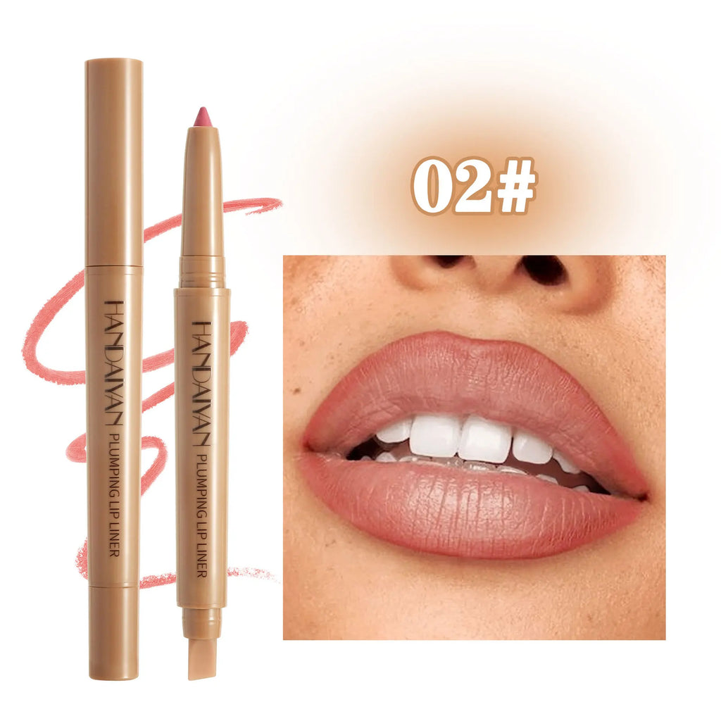 HANDAIYAN Dual-Ended Waterproof Matte Lip Liner & Smudge Brush