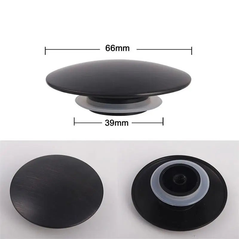 66mm Chrome Brass Click-Clack Basin Sink Drain Stopper Plug