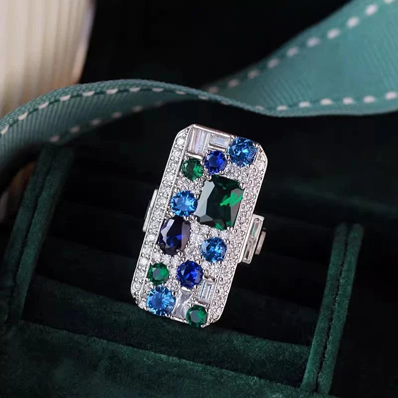 Huitan Cubic Zirconia Ring – Sparkling Women's Fashion Jewelry