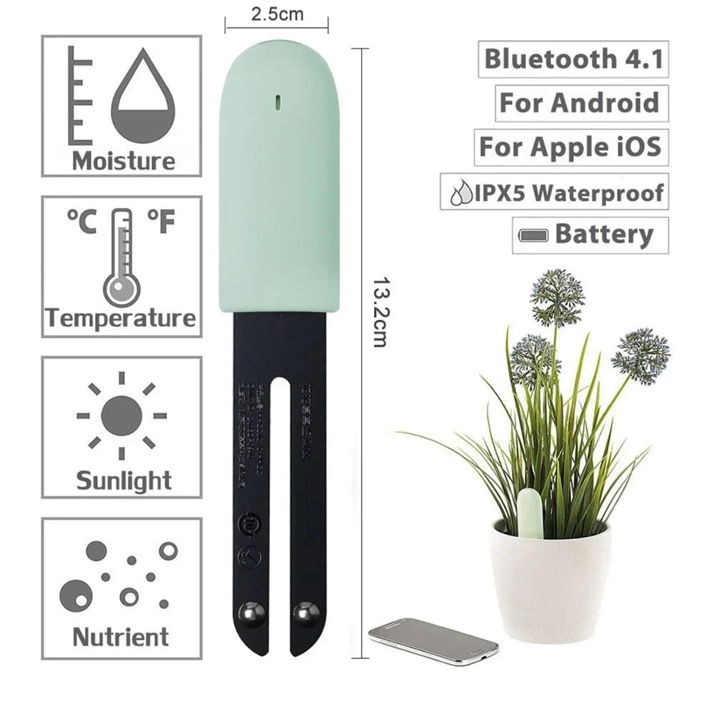 HHCC Flora Monitor Flower Care Plant Sensor Grass Soil Water