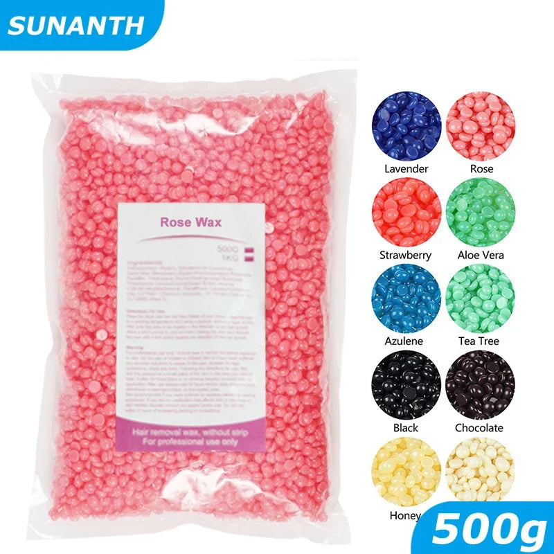 500g Hot Film Wax Beans for Wax Heater – Full Body Hair Removal
