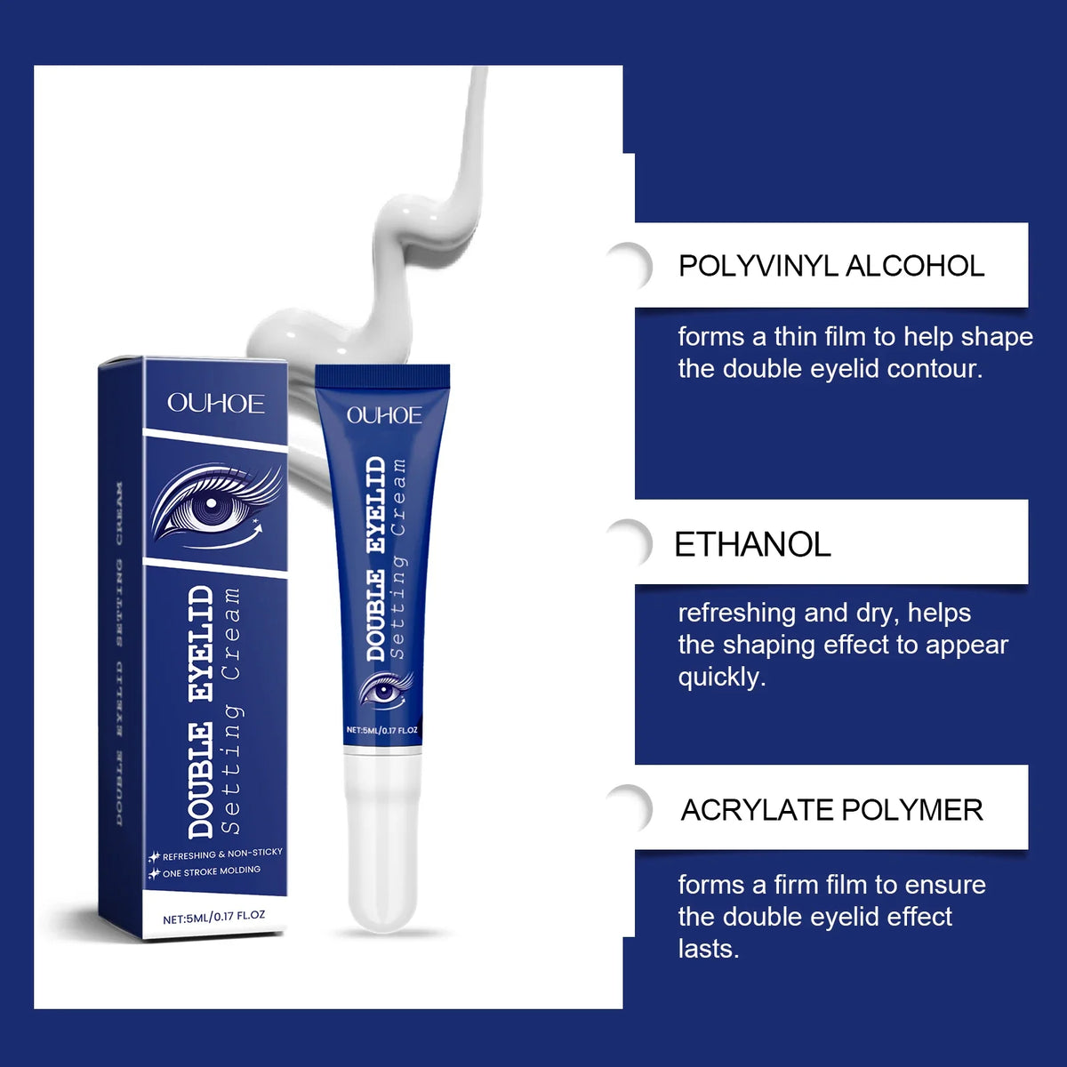 Double Eyelid Shaping Cream – Waterproof & Long-Lasting