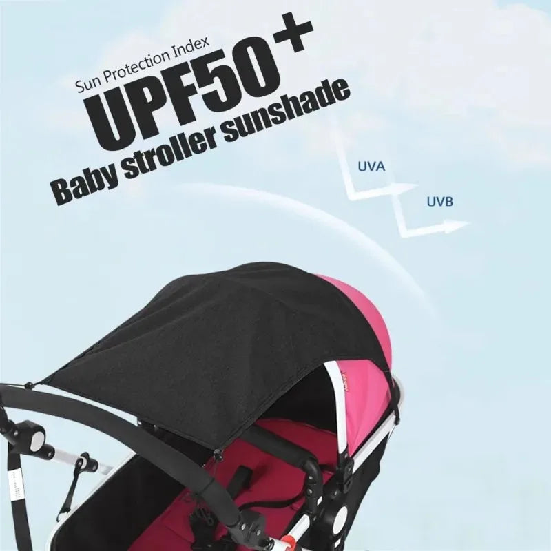 Universal Baby Stroller Sunshade | Anti-UV, Waterproof, Viewing Window
