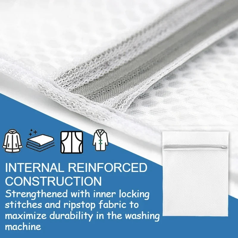 Mesh Laundry Bags 3-Pack | Sturdy Zipper for Delicates