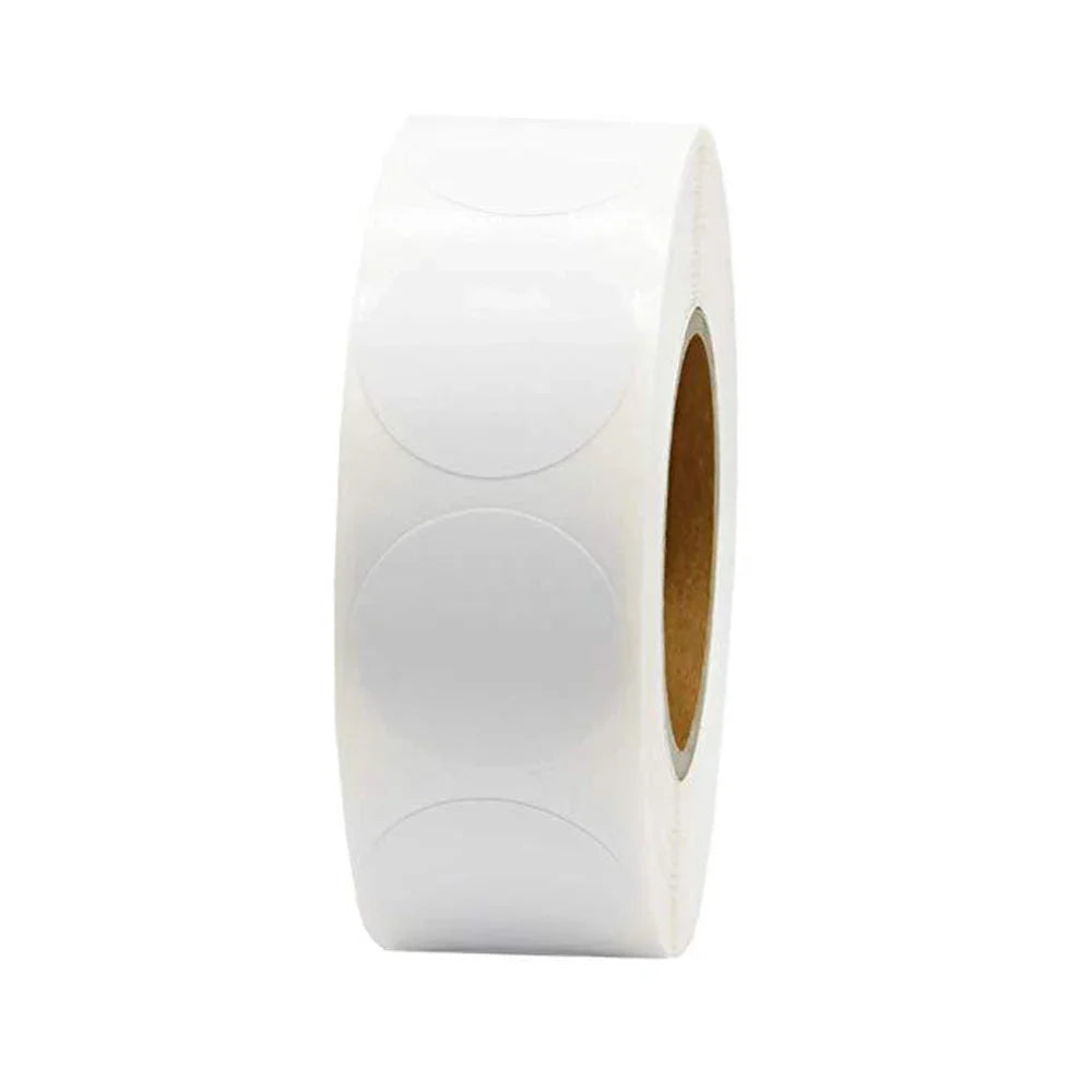 500 Round Dot Color Stickers – 1 Inch Label Roll, 10 Colors