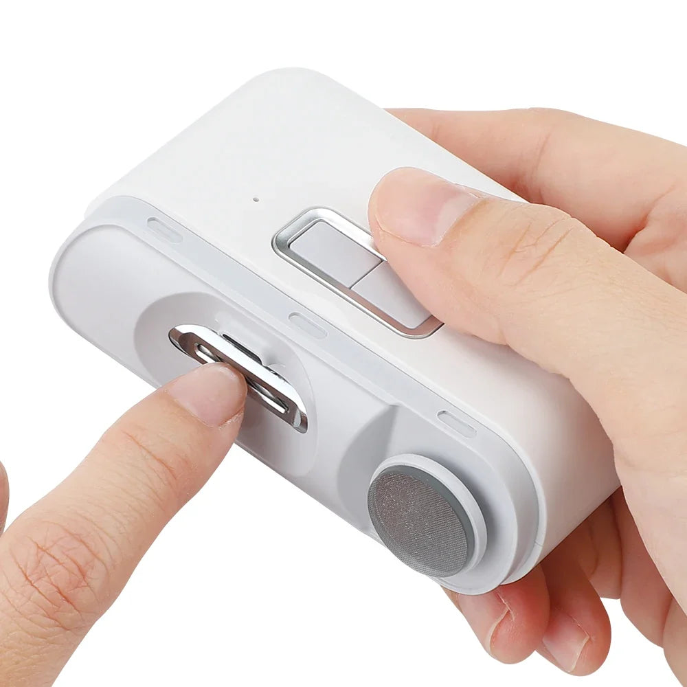 2-in-1 Electric Nail Clipper & Grinder with LED | Baby & Adult