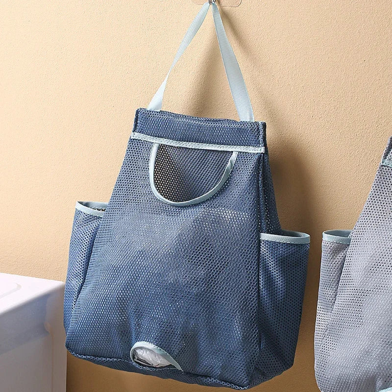 Wall-Mount Plastic Bag Holder & Dispenser | Washable Mesh