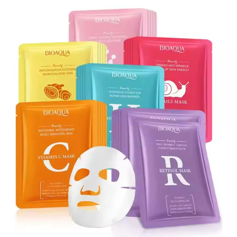 BIOAQUA 10-Pack Snail Hyaluronic Acid Retinol Face Masks