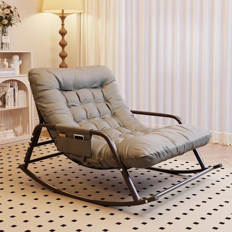 Oversized Double Rocking Chair – Sit & Recline Metal Frame