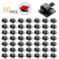 50PCS Adhesive Cable Clips | Wire Management Cord Organizer