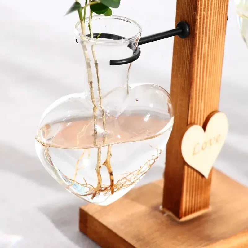 Vintage Glass Hydroponic Vase & Plant Propagation Station