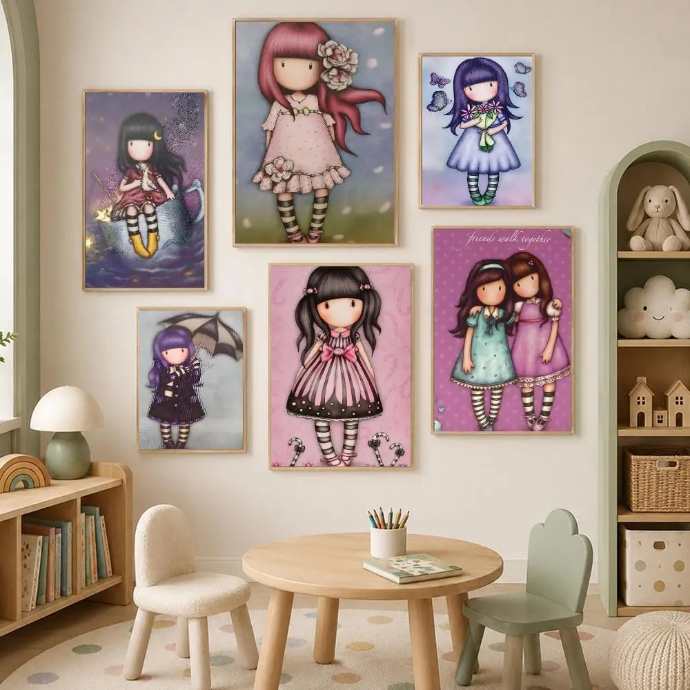 Gorjuss Self-Stick Wall Poster – HD Waterproof Home Decor
