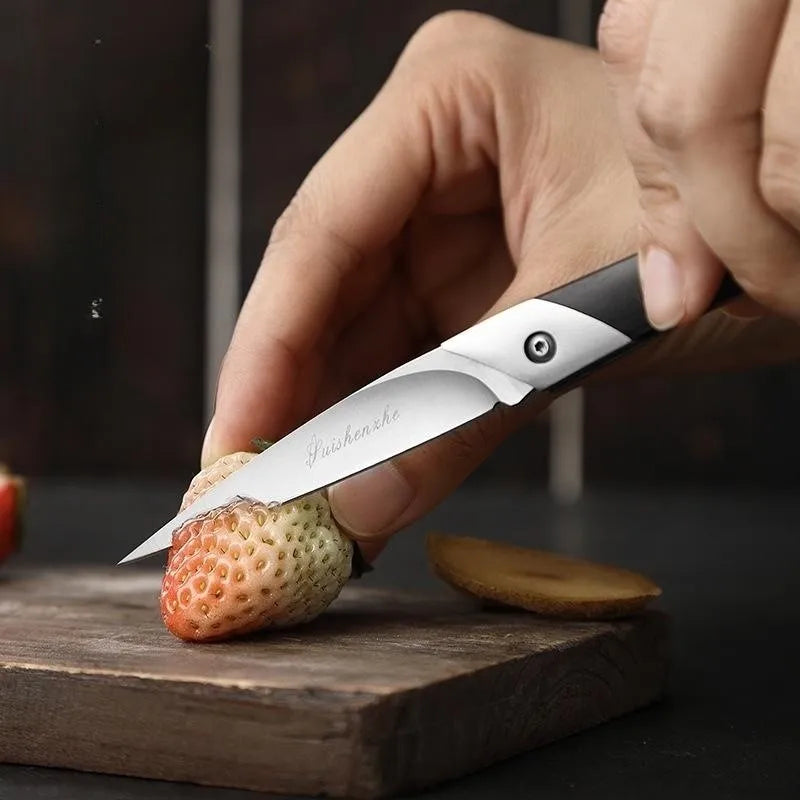 D2 Steel Folding Pocket Knife – Japanese Style Wood Handle