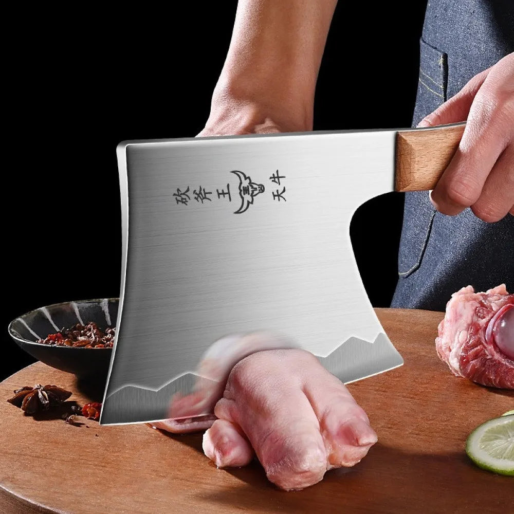 PLYS Stainless Steel Bone Chopper & Meat Cleaver Chef Knife