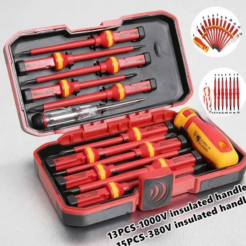 Electrician Repair Tools 1000V Changeable Insulated Screwdrivers