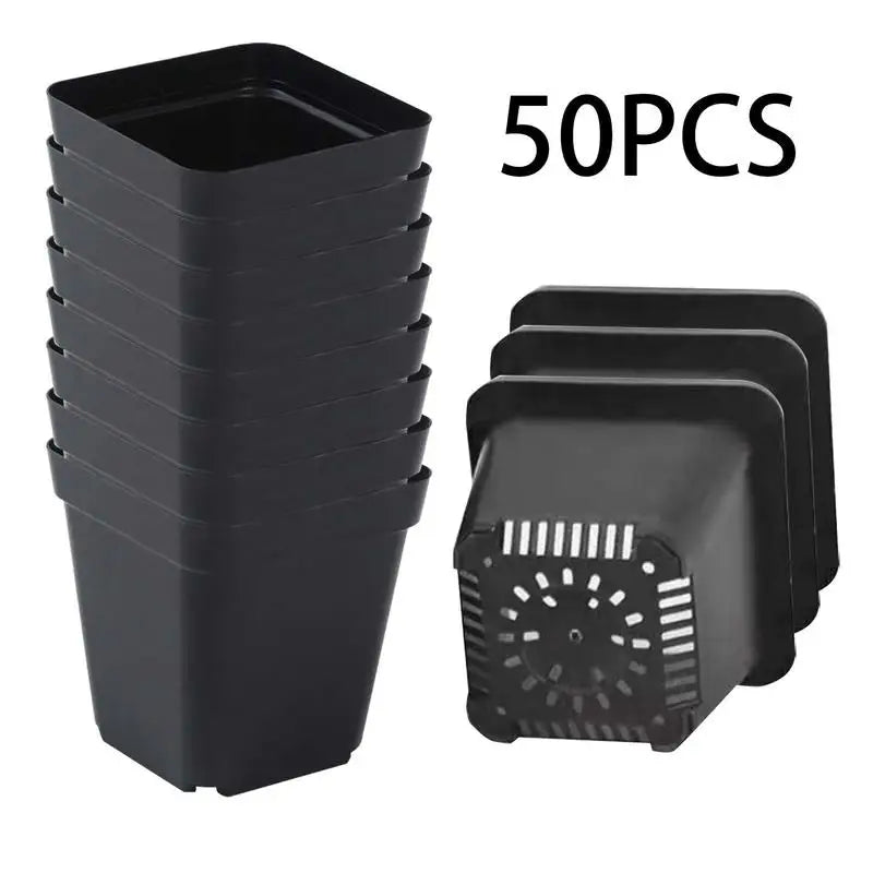 Starter Pots Plant Nursery Seed Starting Plastic Flower Container