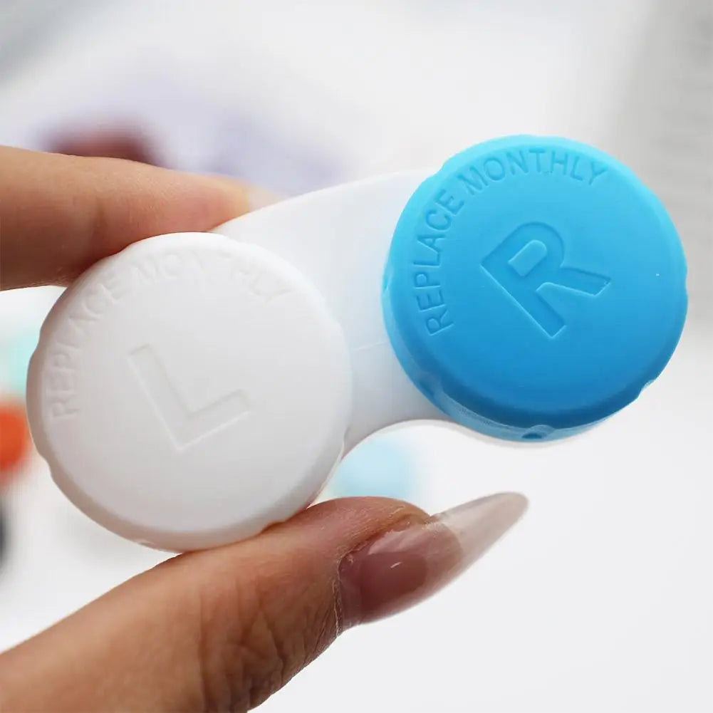 12-Pack Colorful Contact Lens Cases – Travel Holder Kit