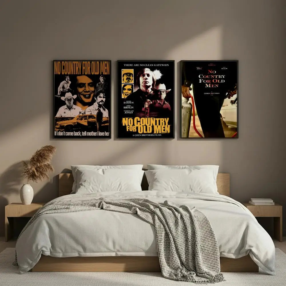 No Country for Old Men Movie Poster – HD Wall Art Sticker
