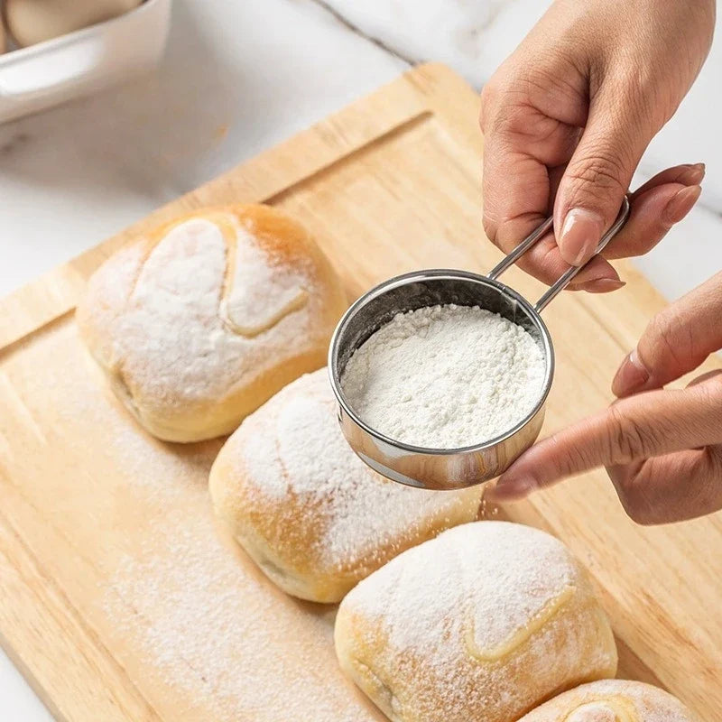 304 Stainless Steel Mini Flour Sifter | 40-Mesh Baking Sieve