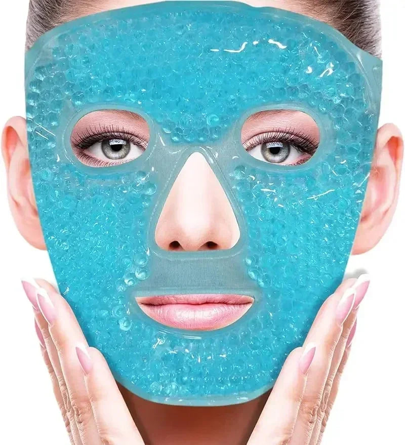 Gel Bead Hot & Cold Full Face Eye Mask – Spa Compress