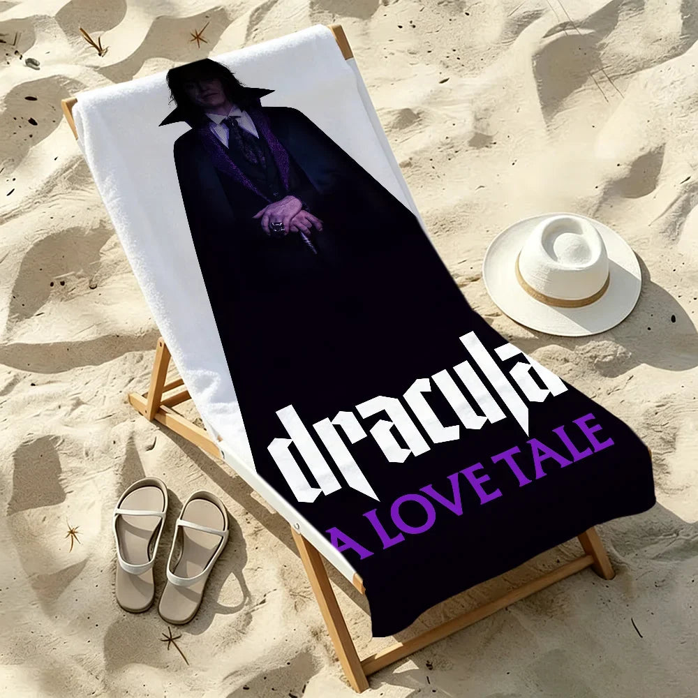 Dracula Horror Movie Quick-Dry Beach Towel | Pool & Travel Gift