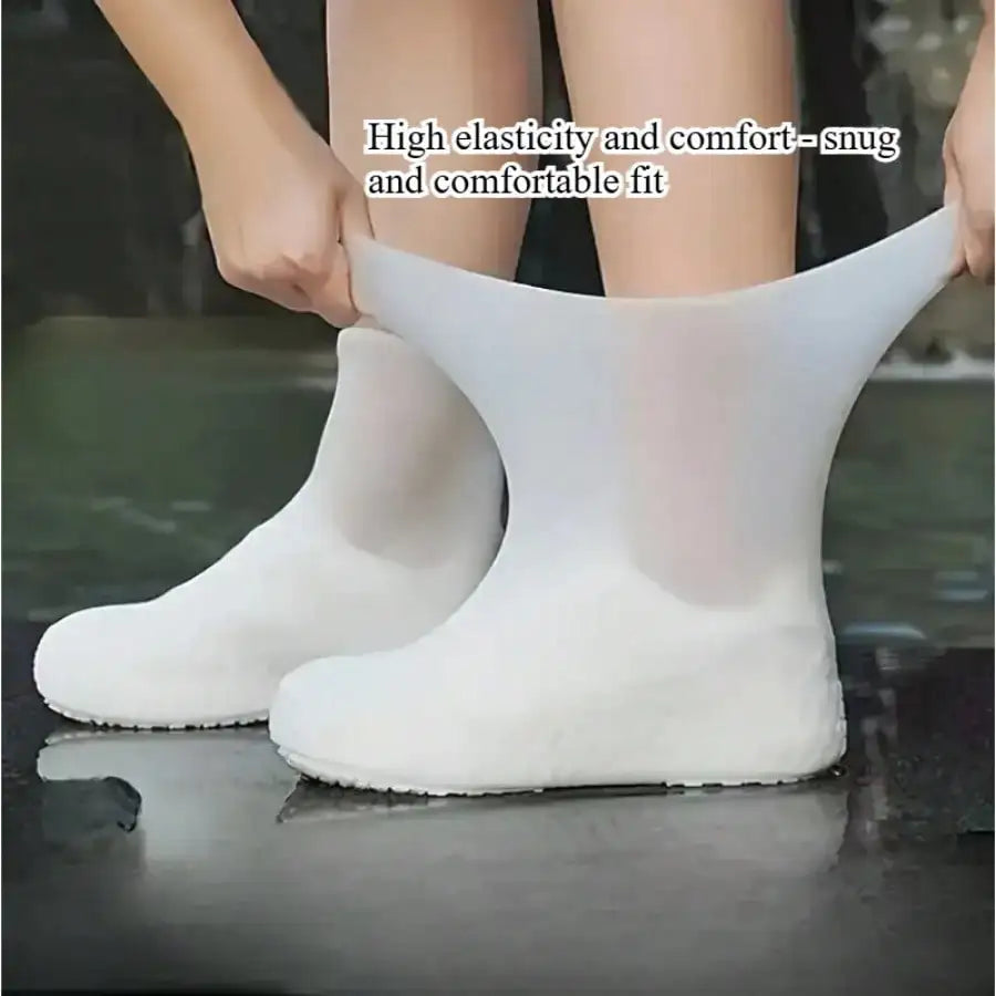Latex Rain Boots Waterproof Shoe Cover Suitable Both Men Women