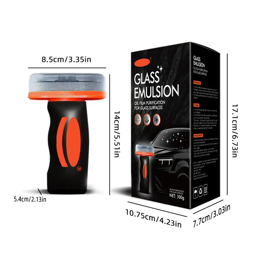 Car Glass Oil Film Remover & Windshield Cleaning Brush