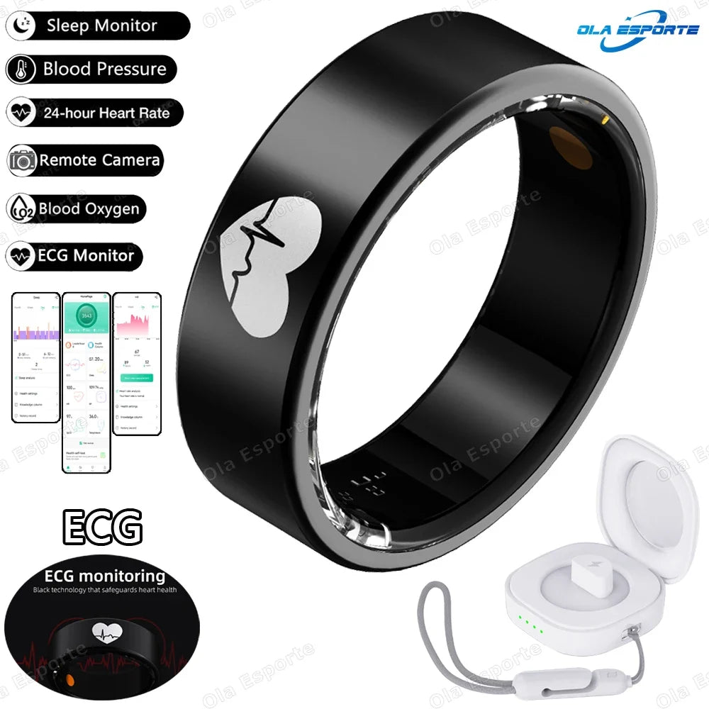 ECG Smart Ring – Heart Rate, Blood Pressure & Sleep Tracker