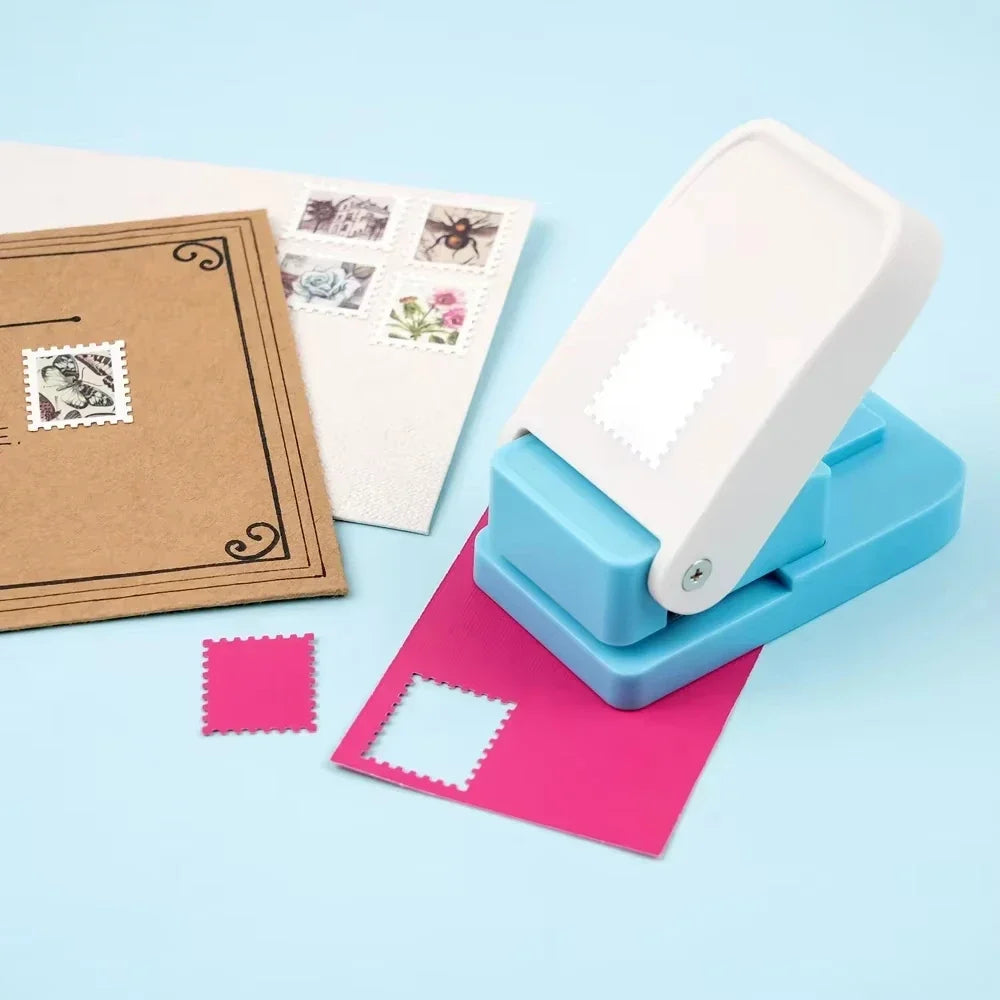 Rectangle Postage Stamp Craft Punch – Lever Action Paper Puncher