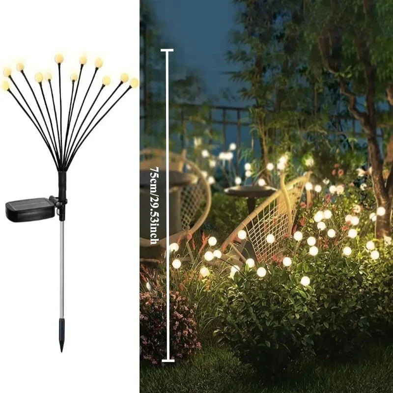 Solar Firefly String Lights – Outdoor Garden Lawn Stake Light