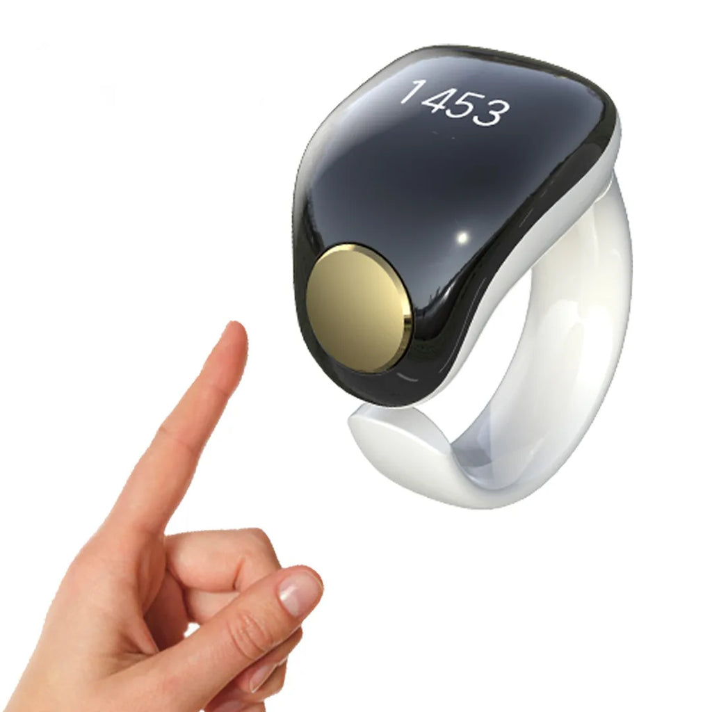 Magnetic Charging OLED Smart Ring Counter – Bluetooth, 2 Sizes