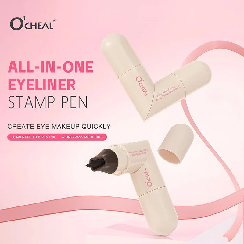 O'CHEAL Stamp Eyeliner Pen – Waterproof Double-Ended Wing Liner