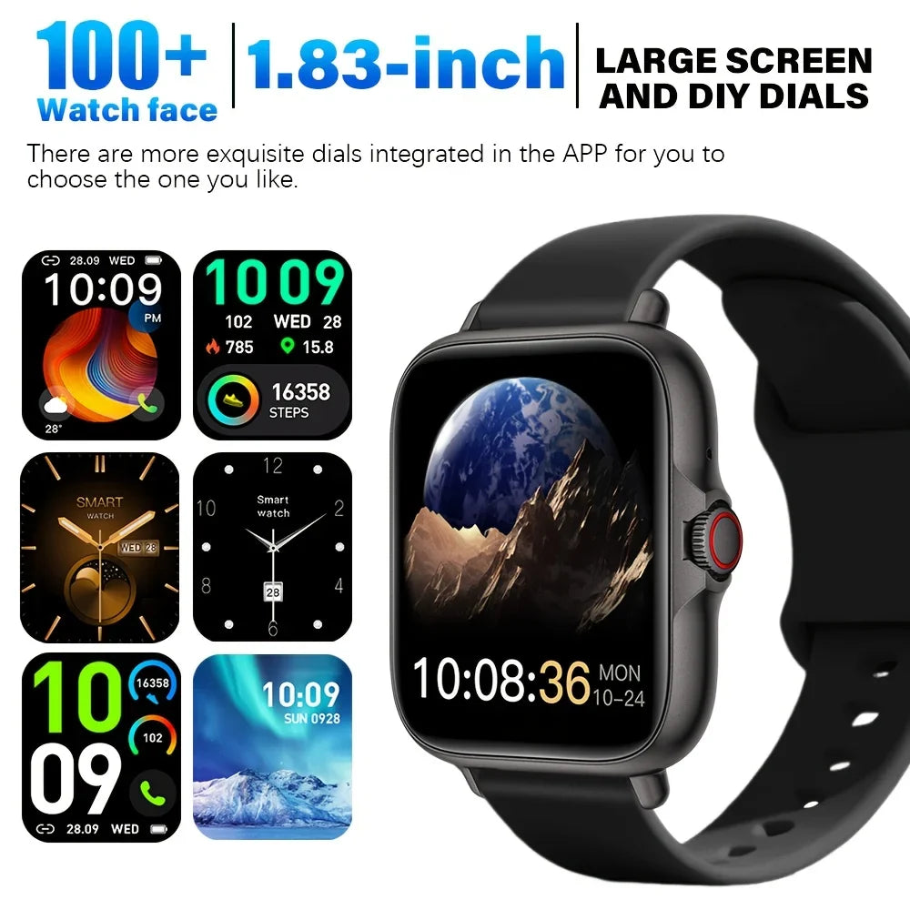 Smart Watch 1.83" Touch Screen | Call, Sports & Weather