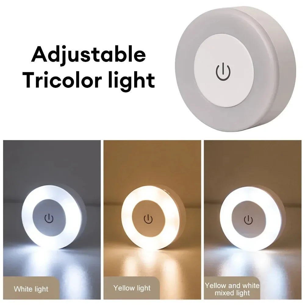 Dimmable USB LED Night Light | Touch Lamp for Bedroom & Home