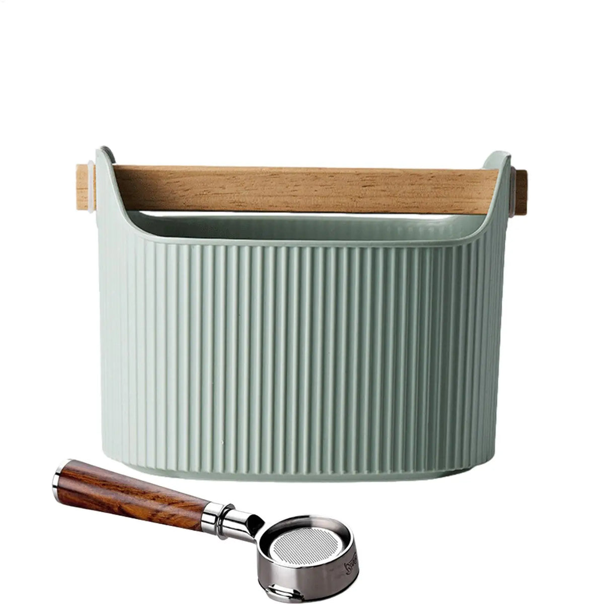 Shock-absorbent Coffee Knock Box Espresso Dump Bin Removable Bucket