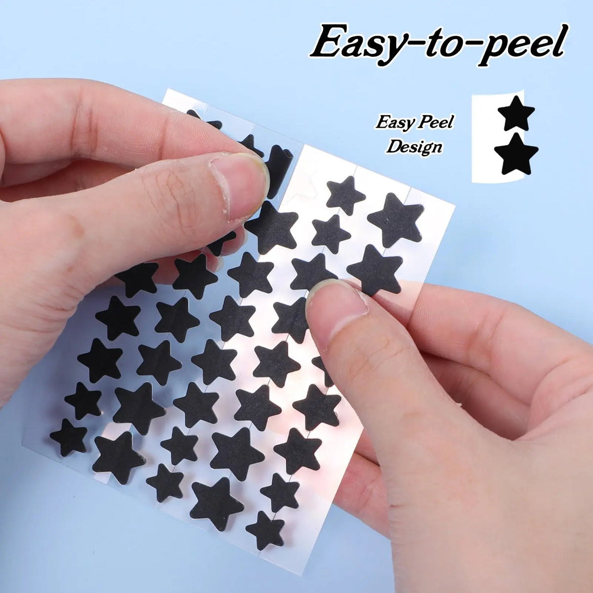 40-Pack Star Pimple Patches – Invisible Waterproof Acne Cover