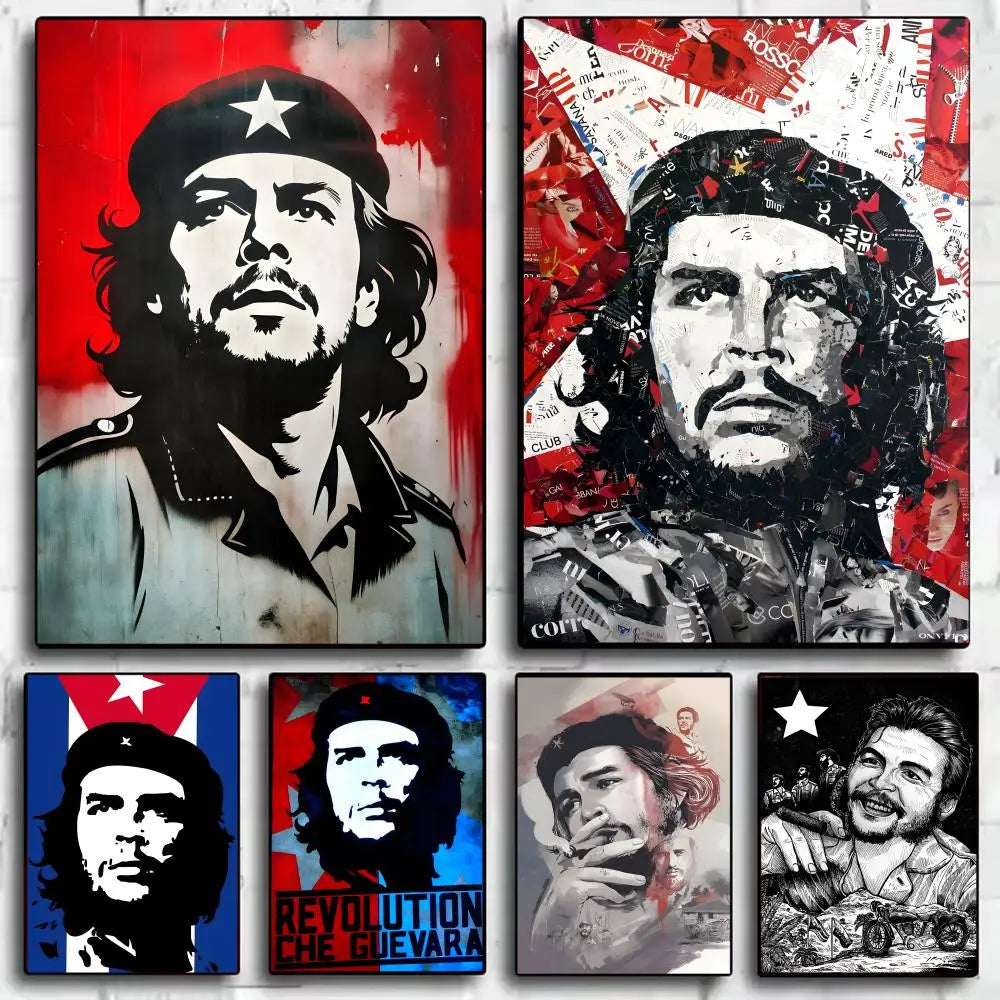Che Guevara Classic Wall Poster Sticker – HD Self-Adhesive Art