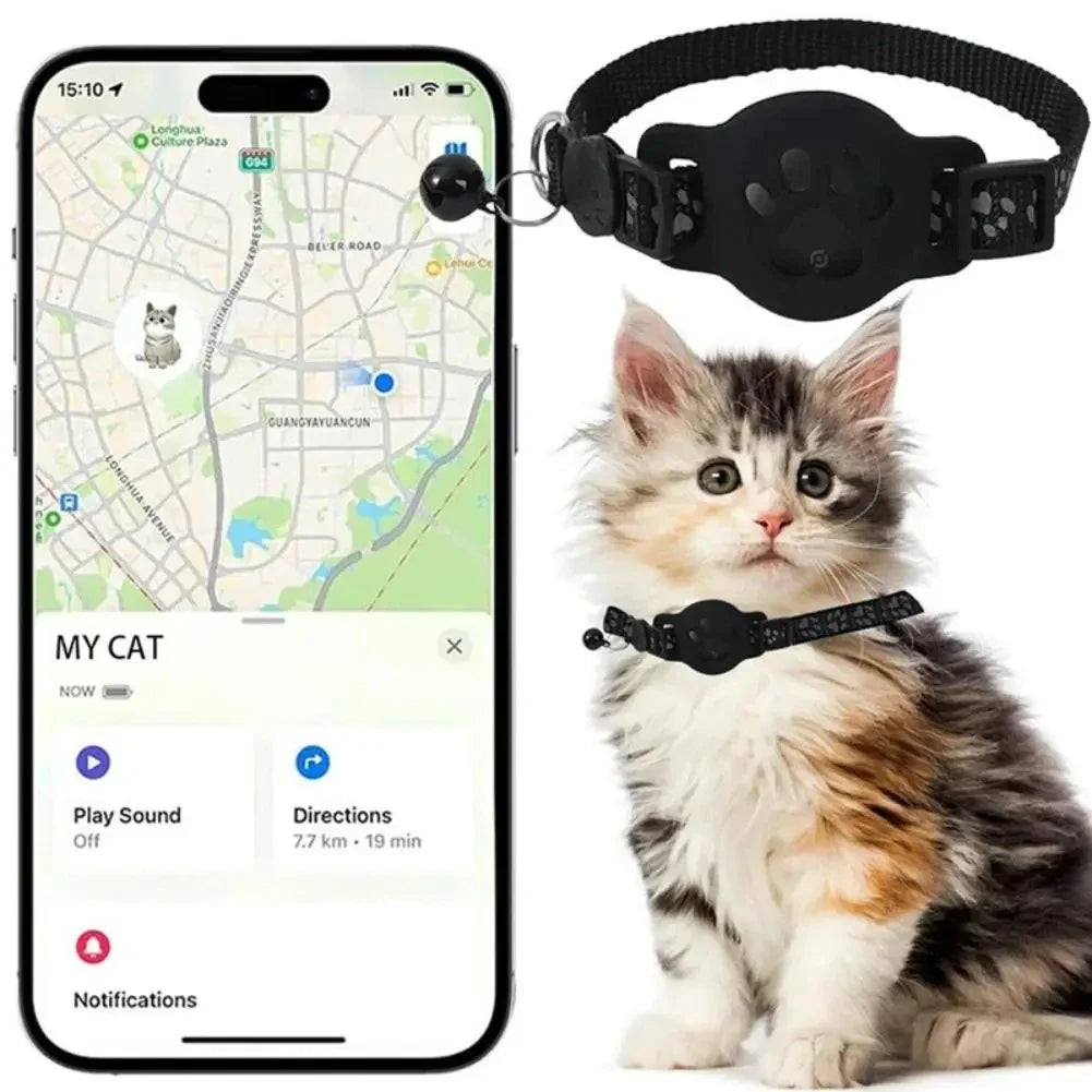 Waterproof Reflective GPS Tracker Collar for Cats & Kittens
