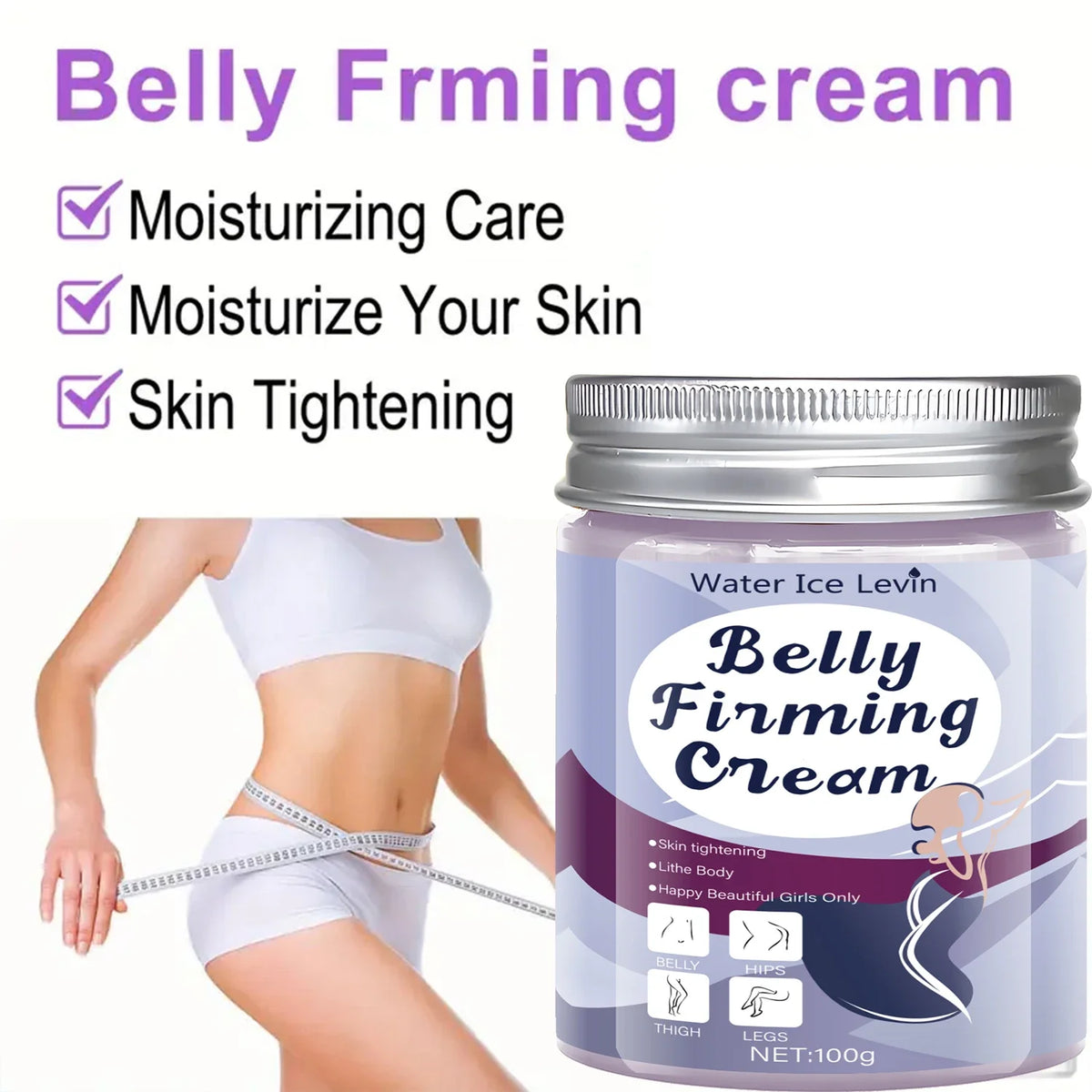 Firming Body Cream – Jojoba Oil & Caffeine for Belly & Thighs